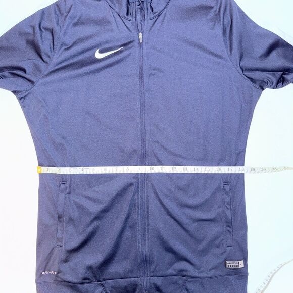 NWT Nike Dri-Fit Navy Blue Zip Up Jacket Lightwght Athletic Performance Womens L - Picture 12 of 16